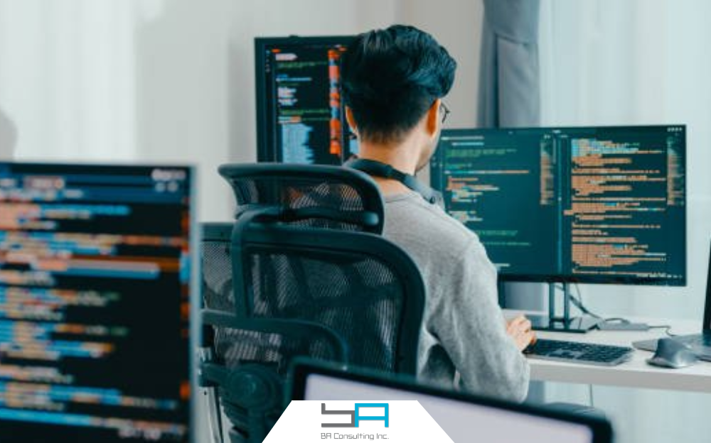 Office team working on cloud systems | it support for businesses